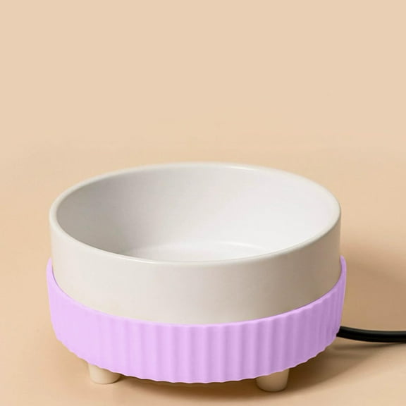 USB Powered Heated Pet Water Dispenser Ceramic Bowl Automatic Drinking Device for Cats and Dogs 5V Warm Water Bowl
