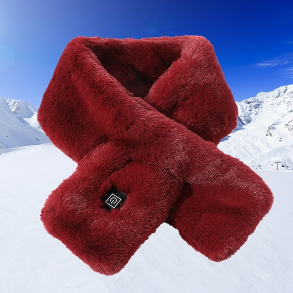 USB-Powered Heating Scarf with 3-Temperature Control for Neck Warmth and Comfort Portable Design for Outdoor Use