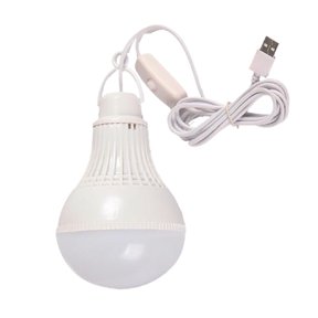 Portable 5W LED Tent Lamp with USB Button for Camping Emergencies