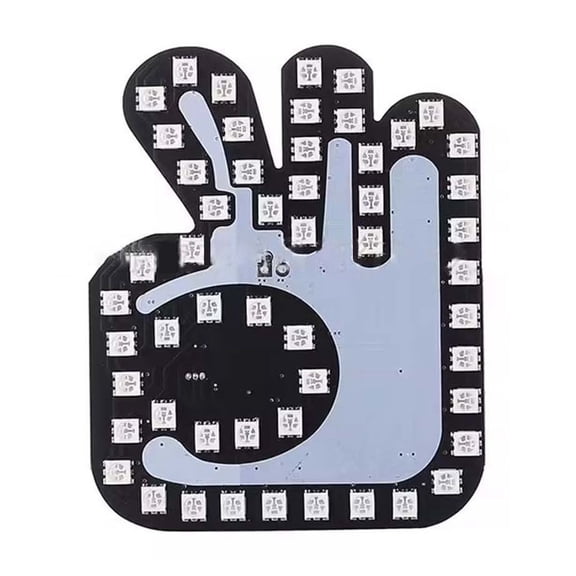 USB Powered LED Hand Signal Light with Remote Control for Automotive Gesture Communication and Emotional Expression