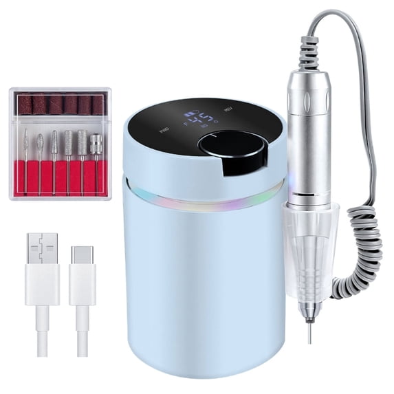 USB Powered Nail File With 45000RPM Fast Speed Nail Drill For Smooth ...