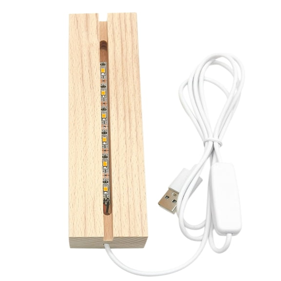 USB Powered Night Light Beech LED Bases Production Night Light Base with Light Holders