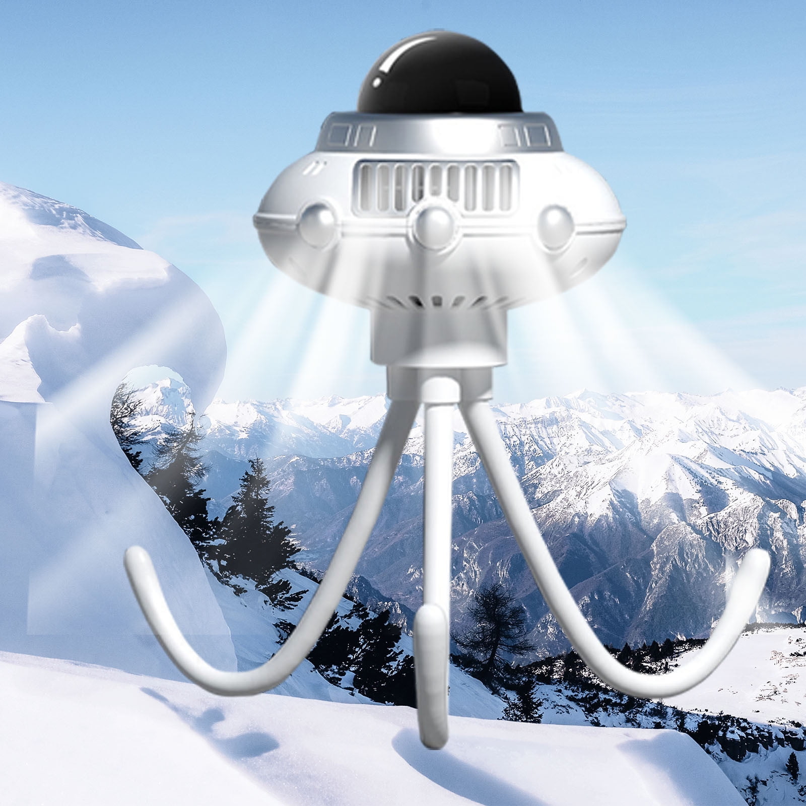 USB Powered Portable Fan Flexible Claw Clamp Fan With 3 Speeds And