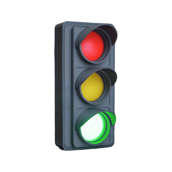 USB Powered Social Signal Traffic Light Desk Wall Mount Do Not Disturb Indicator Light For Work Study Streaming Shared Room Decor(Black-24x12cm)