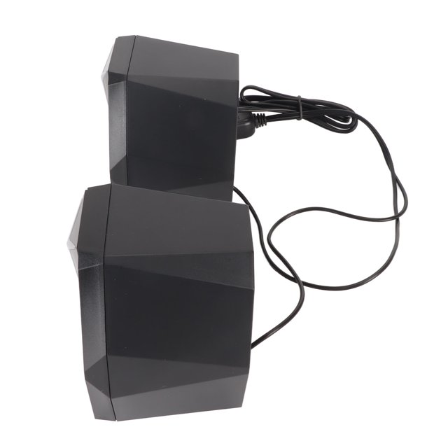 USB Powered Speaker with RGB Lights Volume Control Portable Wired