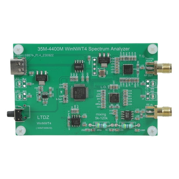 USB Powered Spectrum Analyzers 35MHz 4400MHz Portable Spectrum Analyzers Easy to Carry for Radio Enthusiasts & Engineers