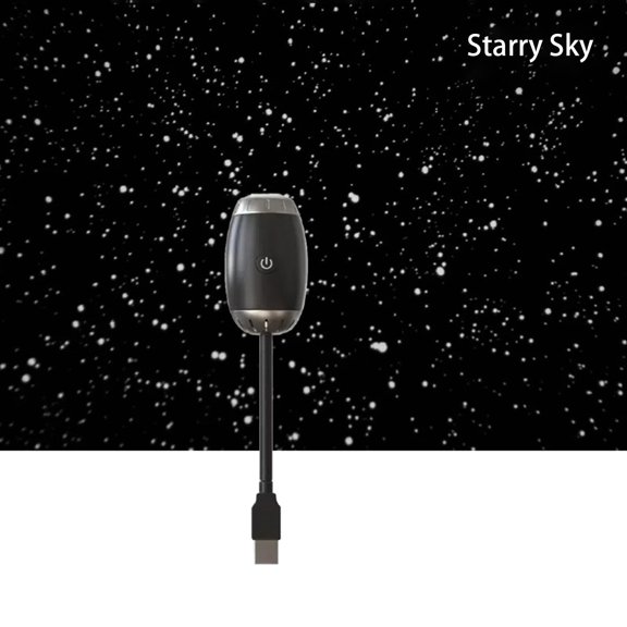 USB Powered Starry Sky Projector Night Light LED Ambient Atmosphere Lamp for Home Bedroom and Party Decorations