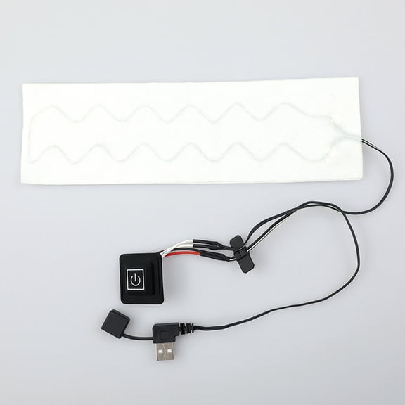 USB Powered Thermal Heated Scarf with Adjustable Heating Pads for Winter Sports and Outdoor Activities