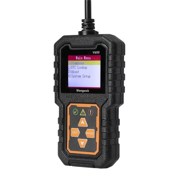 USB-Powered V600 OBDII Scanner - Engine Fault Code Reader & Data Stream Diagnostic Tool - Support, DTC Lookup & I/M Readiness