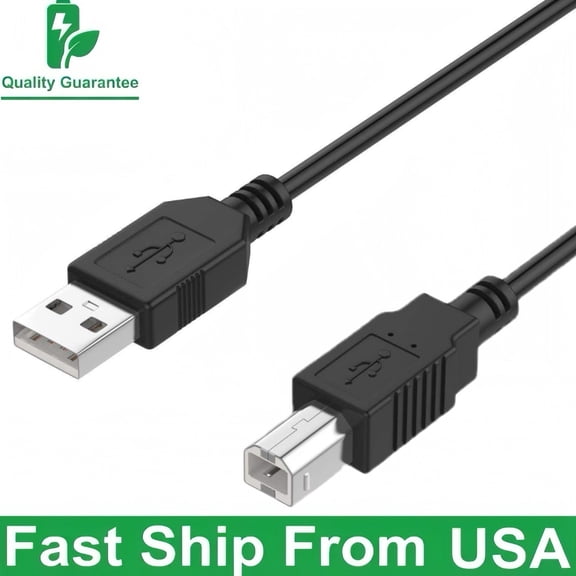 USB Printer Cable Cord Compatible with EPSON ECOTANK ET-2400 ET-2800 ET-2803 ET-3850 ET-8500