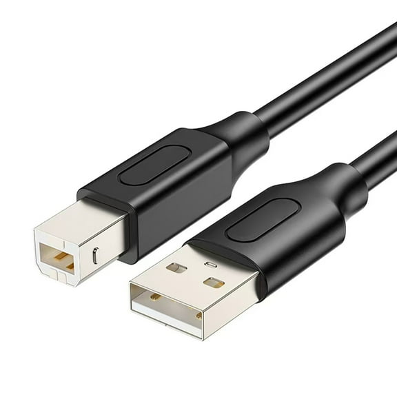 USB Printer Cable USB 2.0 to USB B Male Cable Scanner Cord for Printing Laptop Computer Scanner Cord Replacement