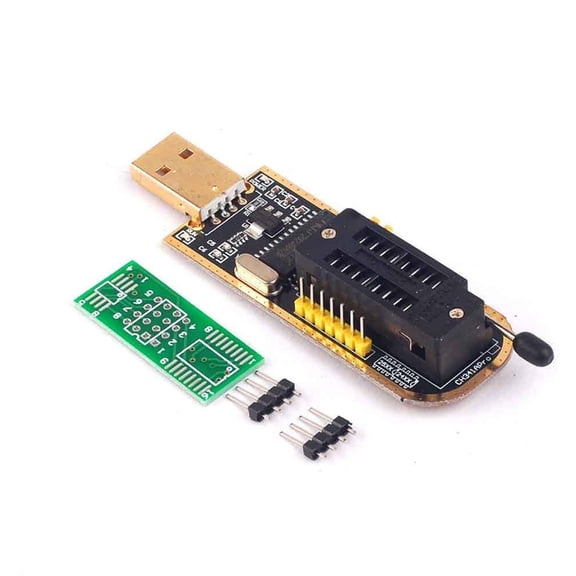 USB Programmer Adapter with Parallel EPP and UART I2C SPI, Selection 3.3V/5V, Onboard LEDs