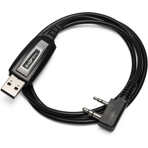 USB Programming Cable Two-Way Portable.for UV-5R 5RPlus BF-888S BF-888S EX 5RX3 3RPlus H777 BF-F8HP 5RA 5RE with CD-ROM and Operating Instructions