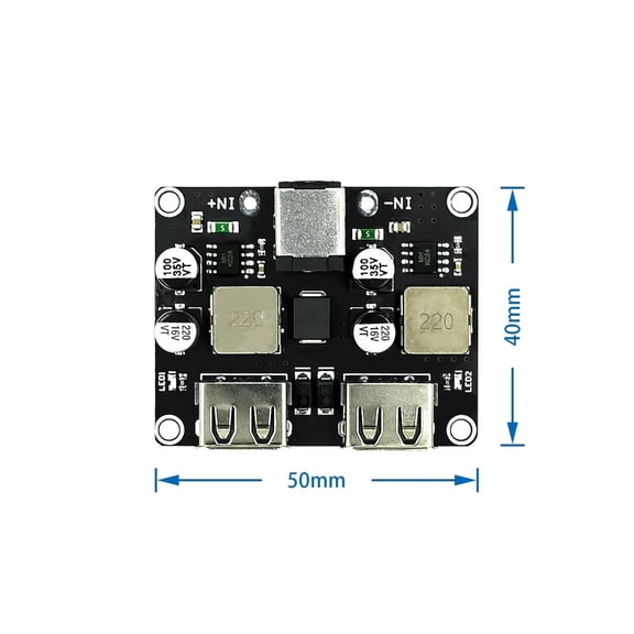 USB QC3.0 QC2.0 DC-DC Buck Converter Charging Step Down Module 6-32V 9V 12V 24V to Fast Quick Charger Circuit Board 3V 5V 12V