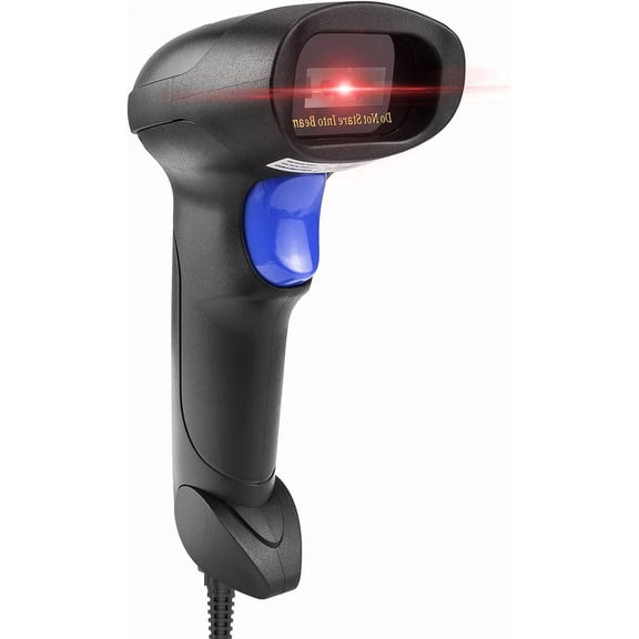 USB QR Barcode Reader for Computers,Handheld Wired Automatic 1D 2D Image Bar Code s for Inventory, Library, Store, Warehouse, Support PDF417 Data Matrix