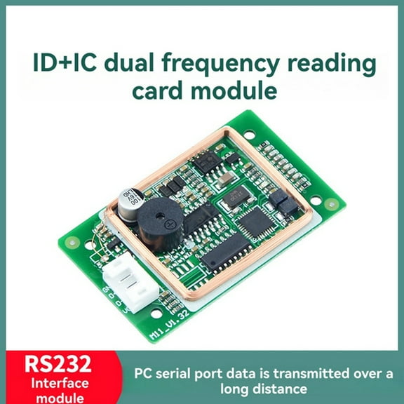USB RFID Reader Module ID Card+IC Card Reader 13.56Mhz 125Khz Smart Card Reader RS232 y1159