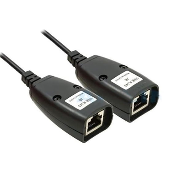 USB RJ45 Adapter Kit Overcome Cable Length Limits, Self-Powered for Remote USB Connections with Cameras, Webcams, and More