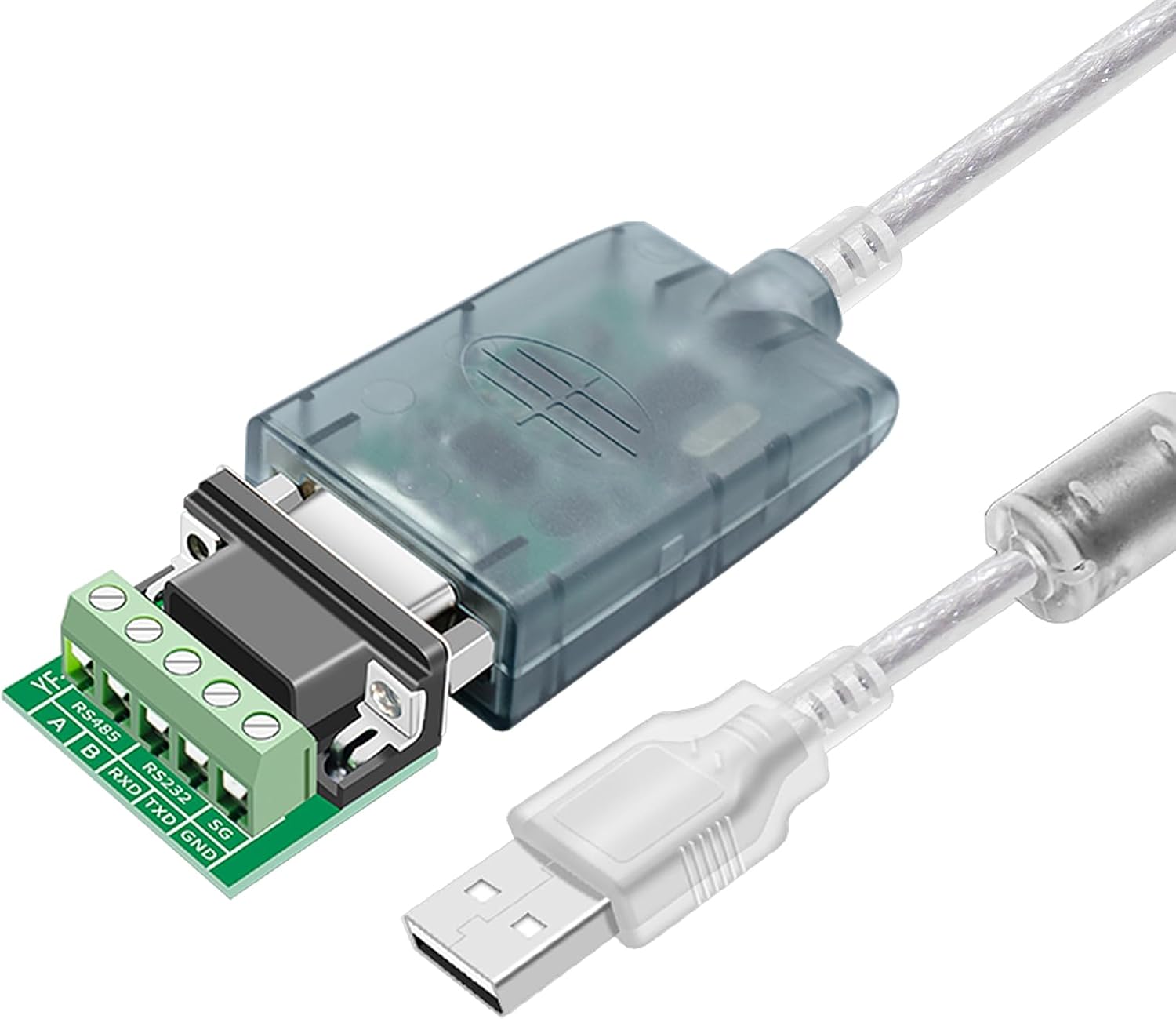 Câble Adaptateur USB Vers RS232 Double Mâle DB9 – Chipset XR21V1412, 1.2m, Compatible Windows, Linux, Mac, Arduino, Android