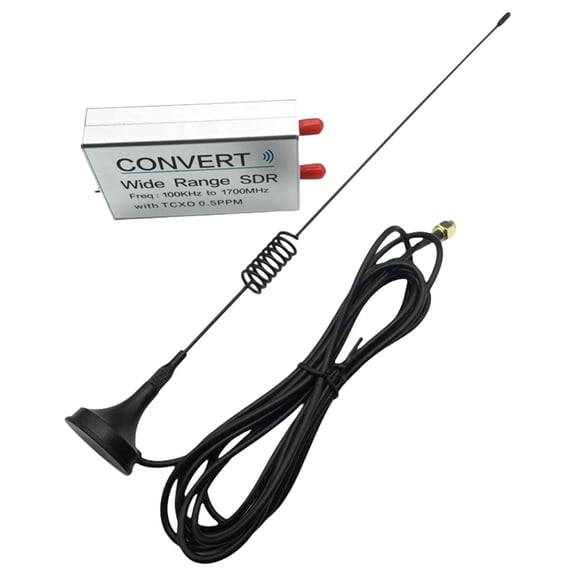Double SMA Antennas Input USB RTL Receiver Wide Ranges with TXCO 0.5ppm USB Power Receiver 100KHz-1.7GHz Full Band