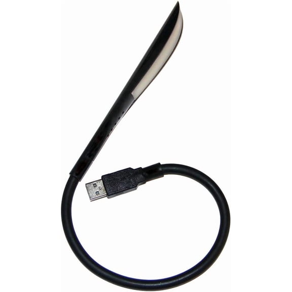 USB Reading Lamp with 14 LEDs Dimmable Touch Switch and Flexible Gooseneck for Notebook Laptop, Desktop, PC and MAC Computer + On/Off Setting (14 LED, Black)