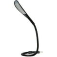 thumbnail image 1 of USB Reading Lamp with 14 LED Lights, Dimmable Touch Switch and Flexible Gooseneck - Black, 1 of 7
