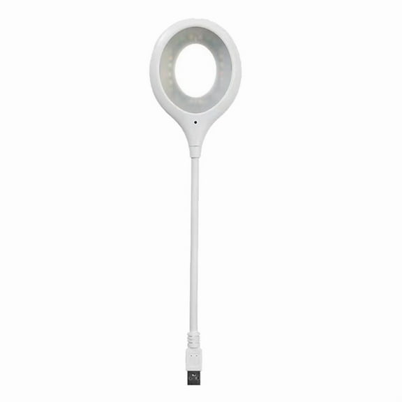 USB Reading Light Voice Control Lamp Voice Activated Lamp Voice Small Table Lamp for Home Learning and Office White