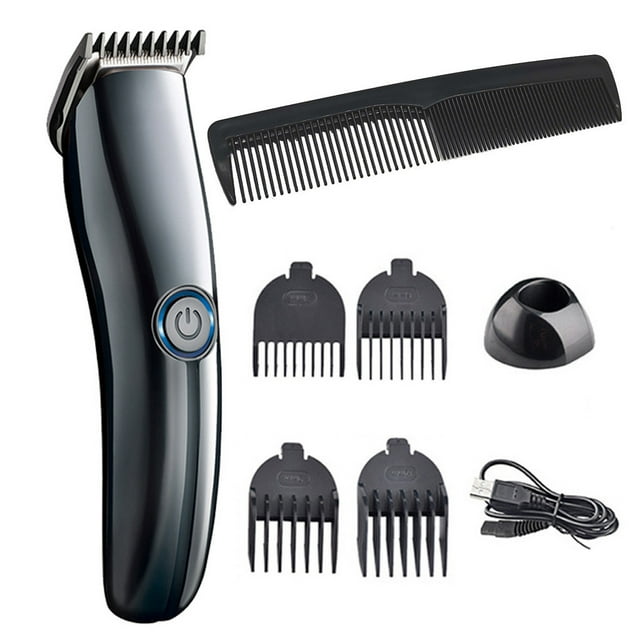 USB Rechargable Hair Clipper Powerful Cutting Machine Comb Set Hair