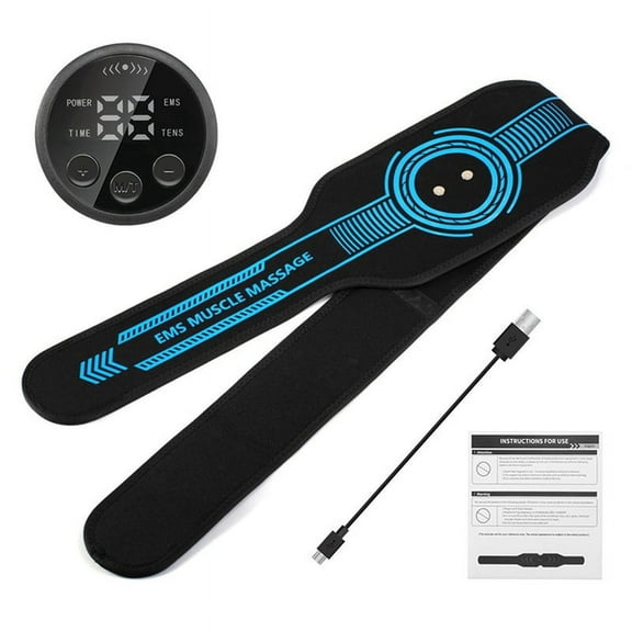 USB Recharge Abdominal Toning Belt EMS Muscle Stimulator Muscle Toner Body Massager Waist Arm Leg Massage Weight Loss A