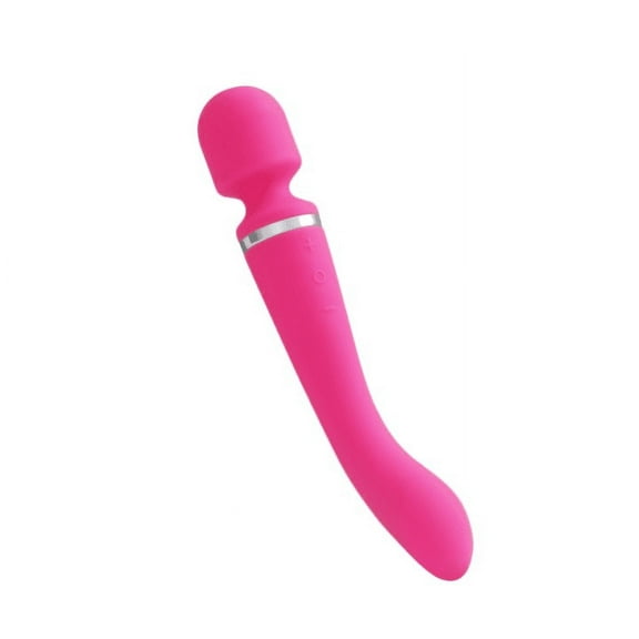 USB Rechargeable 10 Speed Wand Vibrator Massager Electric Wand Massager with Multi Powerful Speeds for Sore Neck Shoulder Back, Soothing Aching Muscle (Rose Red)