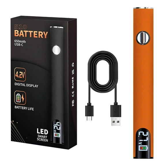 USB Rechargeable 650mAh Soldering Pen with LED Digital Display, Adjustable Temperature 510 Threaded Battery for Home Appliance & Electronic Kit