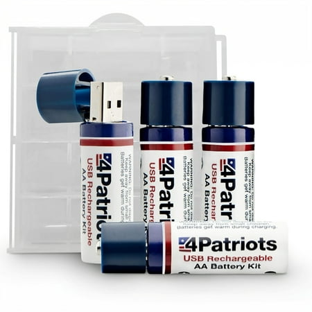 USB-Rechargeable AA Batteries - 4 pack