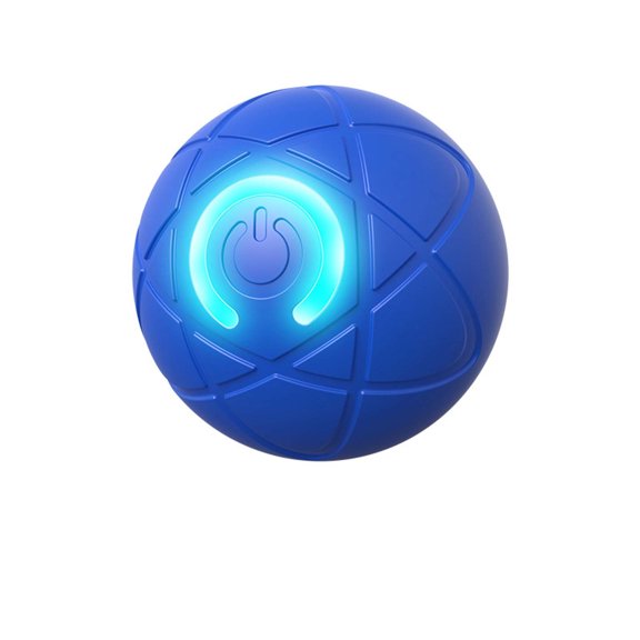 USB Rechargeable Automatic Moving Dog Toy, Interactive TPR Ball with Vibration and LED Light Effects, Durable and Wear-Resistant for Small, Medium, and Large Dogs, Ideal for Indoor Play