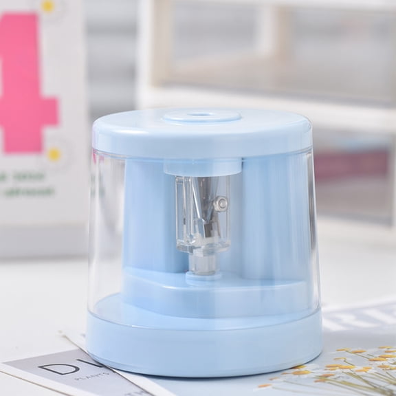 USB Rechargeable Automatic Pencil Sharpener, Compact and Efficient for Standard Pencils, Portable with Detachable Shavings Box, Ideal for Students and Offices
