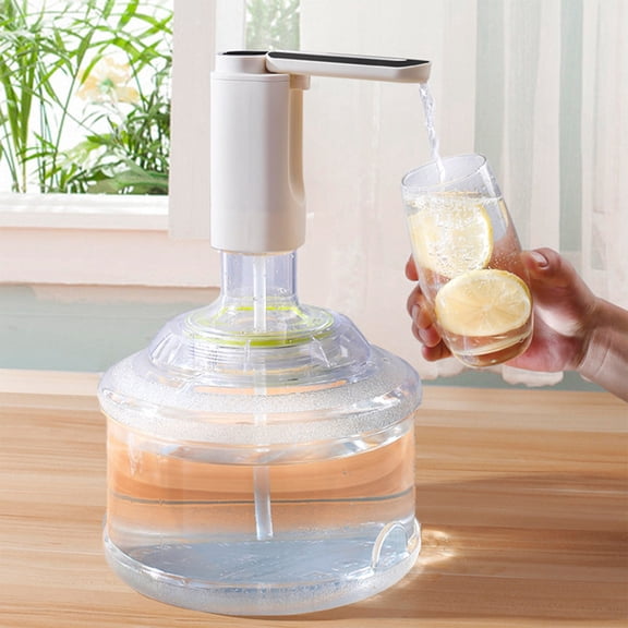 USB Rechargeable Automatic Water Bottle Dispenser, Food Safe Easy Install Portable Drinking Water Pump, One Button Operation Electric Water Suction Device For Home Office Outdoor Large Barrel Water