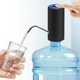 thumbnail image 1 of USB Rechargeable Automatic Water Bottle Pump Dispenser | Portable Electric Drinking Water Dispenser with Fast Flow | 500mAh Battery for Camping & Outdoor Use | White, 1 of 9