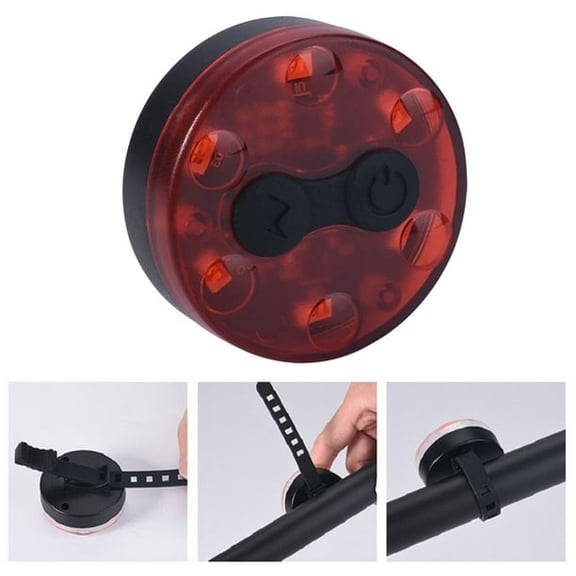 USB Rechargeable Bicycle Tail Light Red Safety Warning Rear Lamp For Mountain Road Bike