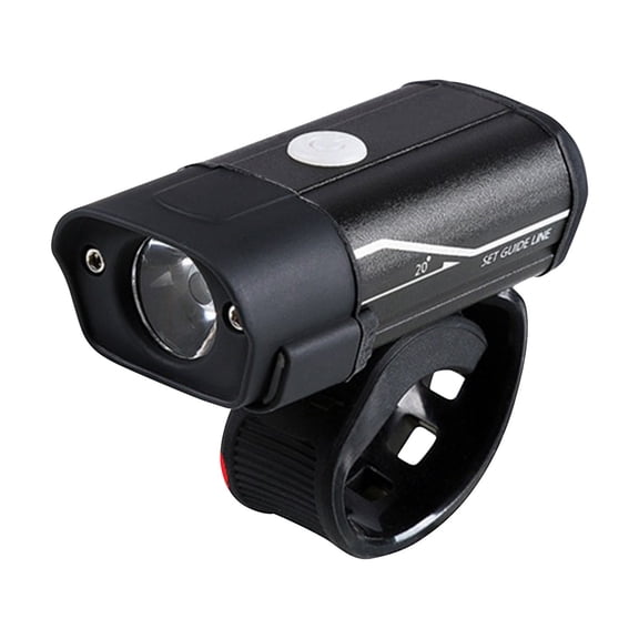 USB Rechargeable Bike Headlight - 350 Lumen LED Front Light with 5 Modes (High/Med/Low/Strobe with Side Flash/High-Brightness Side Flash) Ideal for Night Riding