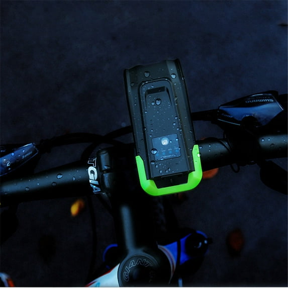 USB Rechargeable Bike Headlight LED Bicycle Front Head Light Cycling(Green)