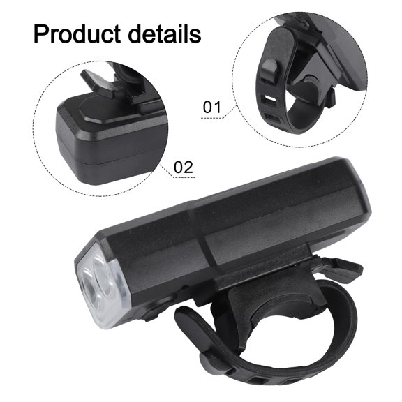 USB Rechargeable Bike Light: High Brightness, 3 Modes, Waterproof & Compact!