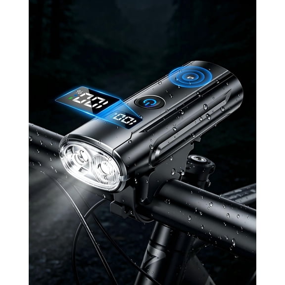 USB Rechargeable Bike Lights Front and Rear for Night Riding, 5 Modes & IPX6 Waterproof Bike Reflectors, for Road and Mountain Cycling