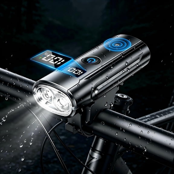 USB Rechargeable Bike Lights Front and Rear for Night Riding, 5 Modes & IPX6 Waterproof Bike Reflectors, for Road and Mountain Cycling