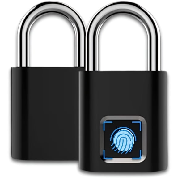 USB Rechargeable Biometric Fingerprint Lock Suitable for Gym Lockers, School Doors, Security - Keyless Anti-Theft Padlock with Fingerprint Scanner, USB- for, Lock Box, Door Lock (No Keys Required)