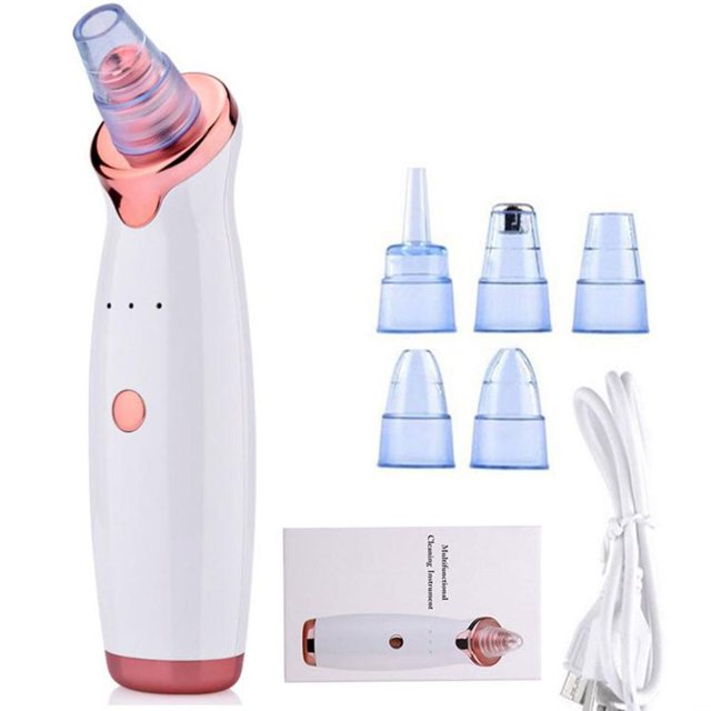USB Rechargeable Blackhead Remover Vacuum Suction Pore Cleaner