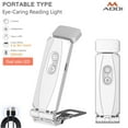 thumbnail image 1 of USB Rechargeable Book Light for Reading in Bed, Portable Clip-on LED Reading Light, 5 Brightness Dimmable, Compact & Long Lasting, Perfect for Book Lovers, Kids, 1 of 6