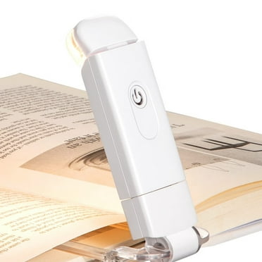 USB Rechargeable Book Reading Light,3000K Warm White,Brightness Adjustable Clip on LED Bookmark Lamp at Night in Bed,Portable Booklight for Bookworms,Kids