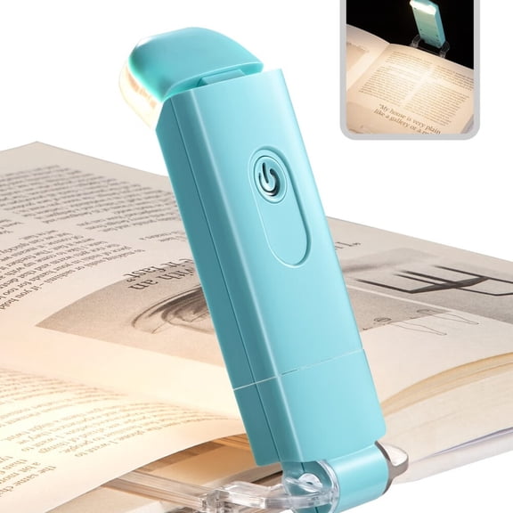 USB Rechargeable Book Reading Light,3000K Warm White,Brightness Adjustable Clip on LED Bookmark Lamp at Night in Bed,Portable Booklight for Bookworms,Kids