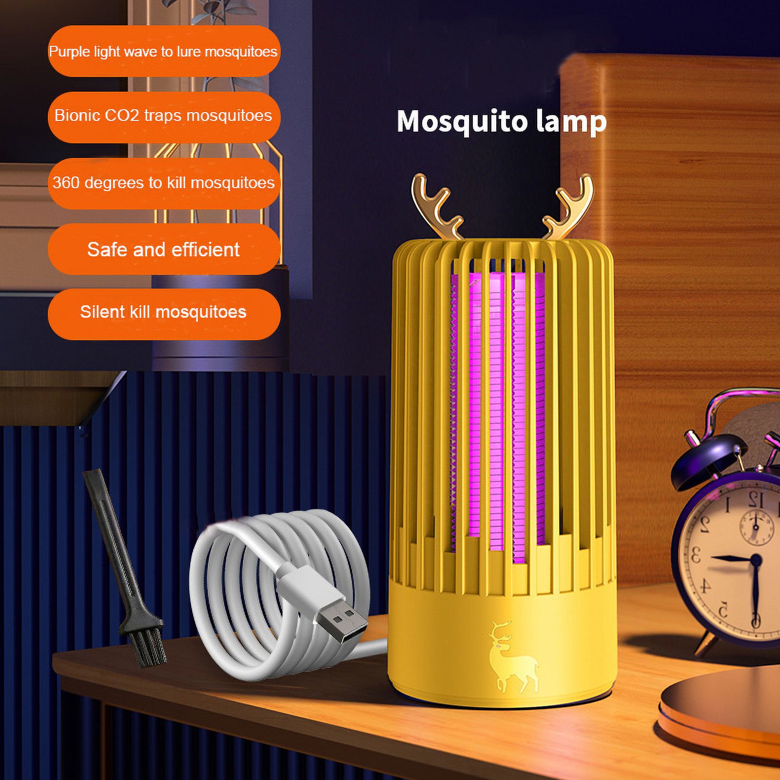 USB Rechargeable Bug Zapper, Electric Mosquito Zappers Killer, Mosquito