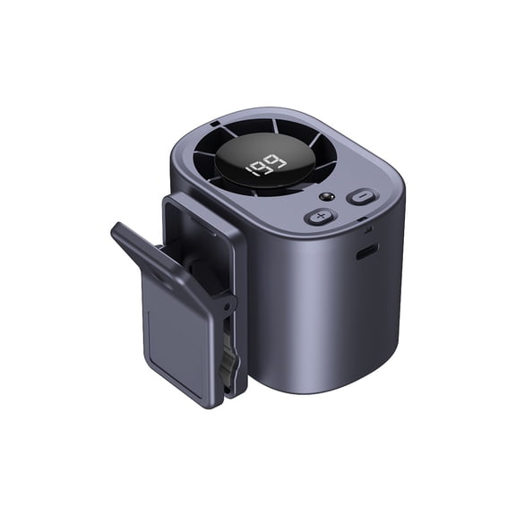 USB Rechargeable Car Clip Fan, 199-Speed 360° Rotatable Ultra Quiet Lightweight Mini Portable Cooling Fan for Vehicle Use