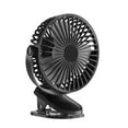 thumbnail image 1 of USB Rechargeable Clip Fan - 5-Speed Portable Desk Fan with 8H Runtime, Quiet Cooling for Office & Home, 1 of 6
