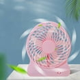 thumbnail image 1 of USB Rechargeable Desk Fan with 3 Speeds – Ultra-Quiet Portable Table Fan for Bedroom, Office, Nightstand | Compact 2000mAh Cooling Fan, Non-Slip Base & Low Noise, 1 of 6